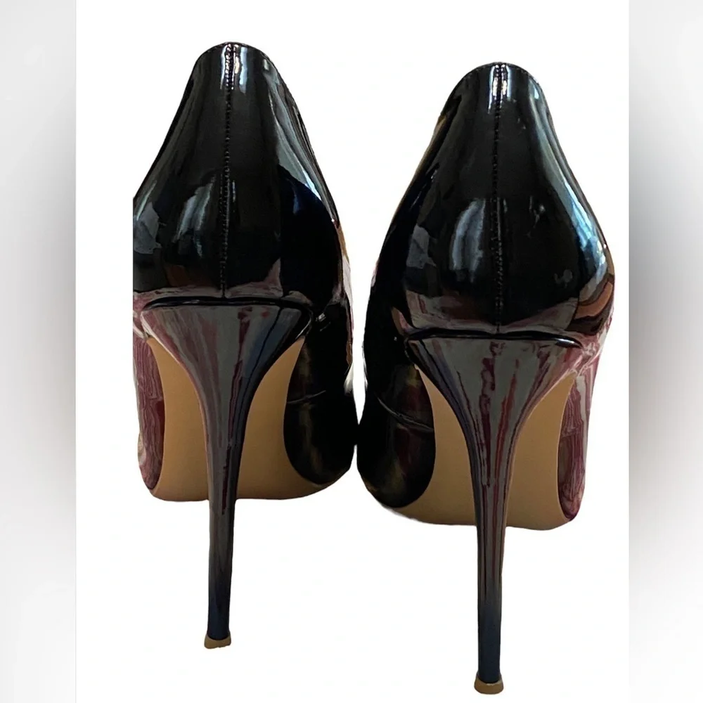 SIZE 9 black GenShou 4 inch heels. - Picture 3 of 6
